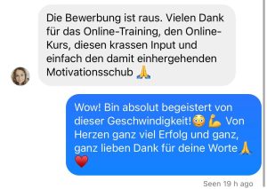 Nachricht von Teilnehmer:in